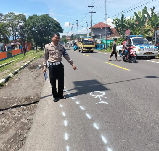 Pejalan Kaki di Sumedang Tertabrak Sepeda Motor